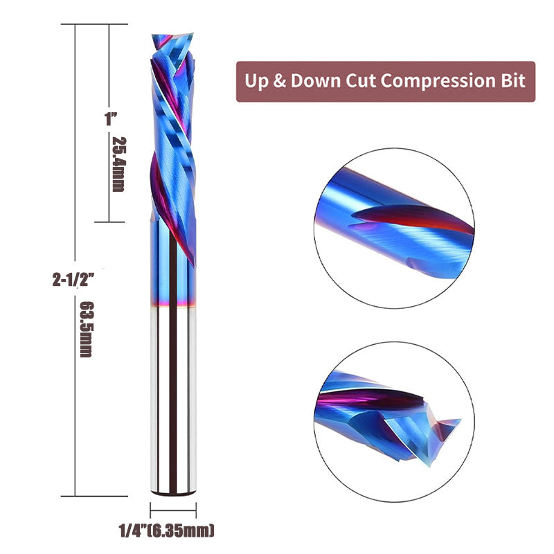 1/4 Shank Tungsten Carbide Router Bit for Sign Making Letter Engraving Carving Slotting Mortises