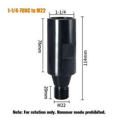 M22 1-1/4-7 UNC Thread Adapter 40Cr Alloy Steel for Various Drilling Applications