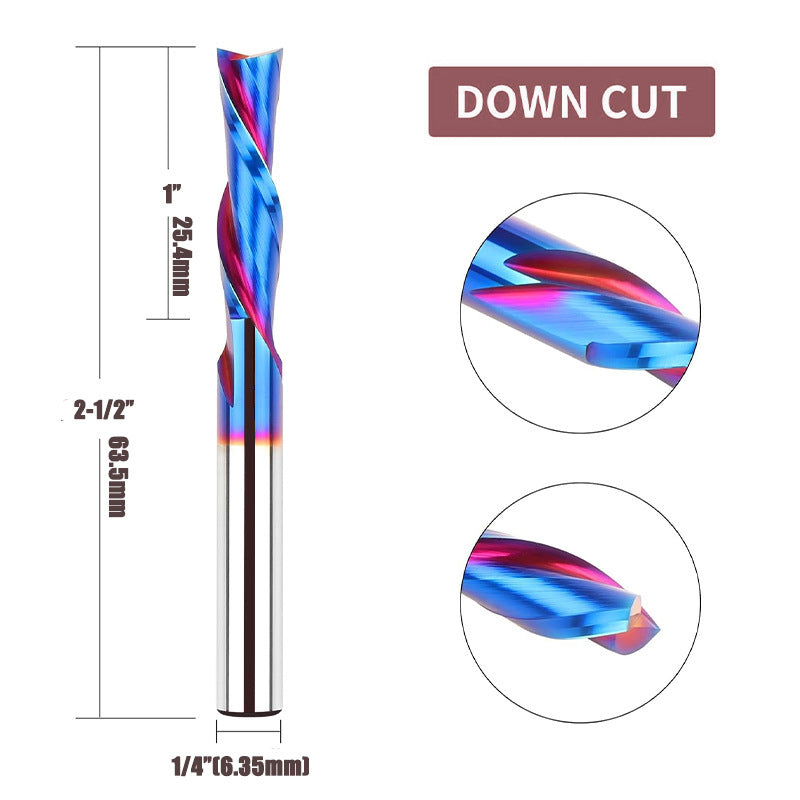 1/4 Shank Tungsten Carbide Router Bit for Sign Making Letter Engraving Carving Slotting Mortises