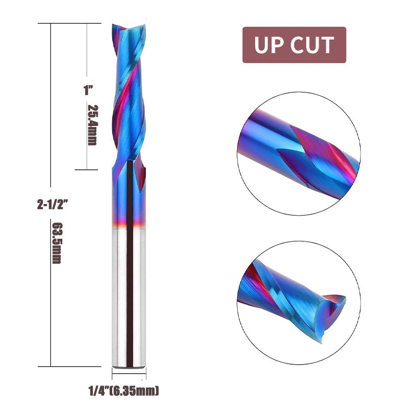 1/4 Shank Tungsten Carbide Router Bit for Sign Making Letter Engraving Carving Slotting Mortises