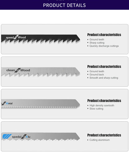 48pcs/50pcs T Shank Jigsaw Blades Set for Wood, Metal & Plastic – HCS/HSS