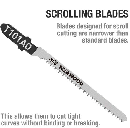 48pcs/50pcs T Shank Jigsaw Blades Set for Wood, Metal & Plastic – HCS/HSS