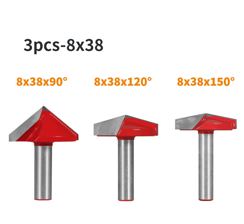 8mm Shank 32mm Blade V-Shaped Wood Router Bits, 3D CNC Engraving, Carving and Milling Cutter For Projects