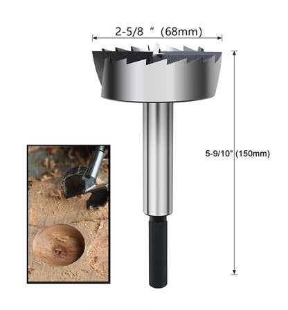 2-5/8" Forstner Drill Bit for Woodworking, Wood Hinge Cutter for Woods Plywood Plastic