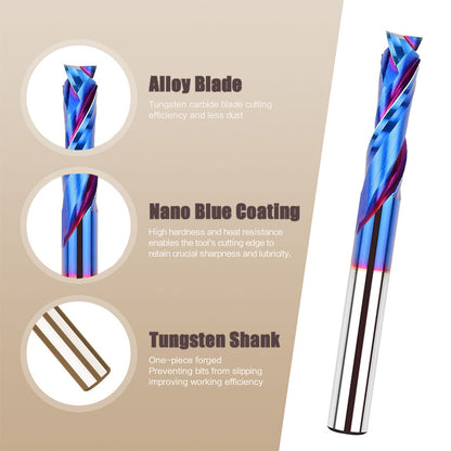 1/4 Shank Tungsten Carbide Router Bit for Sign Making Letter Engraving Carving Slotting Mortises