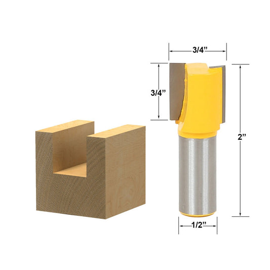 Straight/Dado 3/4"W x 3/4"H 1/2" Shank Router Bit