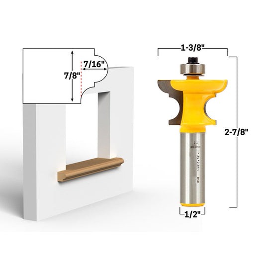 7/8" Window Sill 1/2" Shank Router Bit