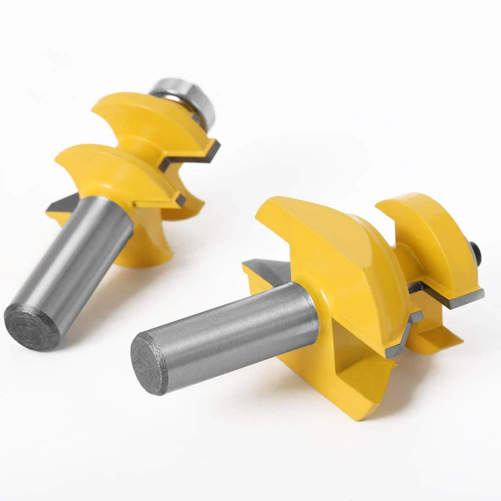 Matched Tongue and Groove Router Bit V-Notch Cutter 1/2-Inch Shank ...