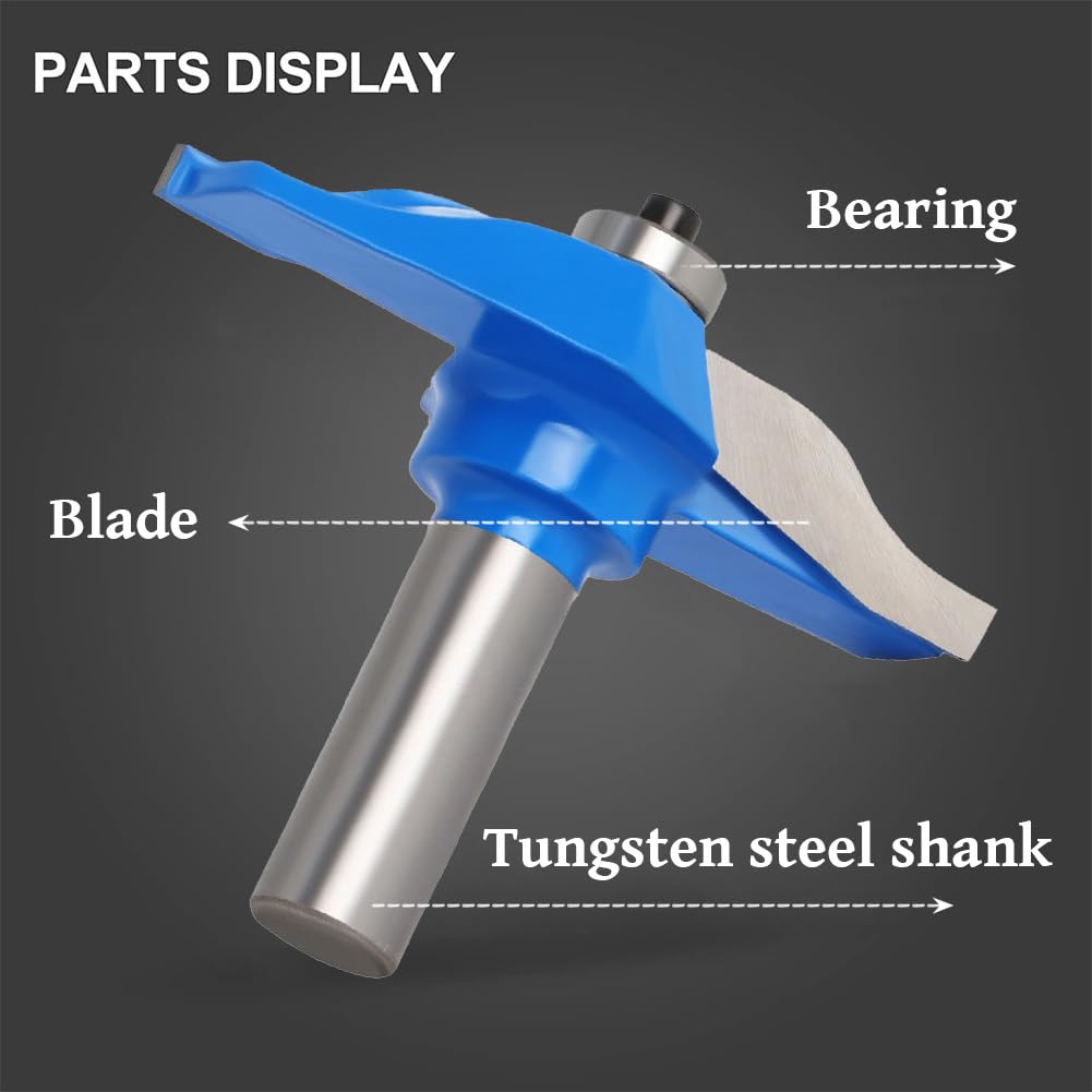 12mm Shank Router Bit Round Over Raised Panel Cabinet Door Window Router Bit for Woodworking Milling