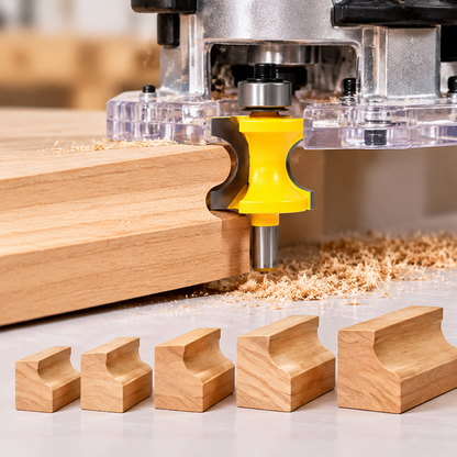 5 Bit Bullnose 1/4" Shank Router Bit Set