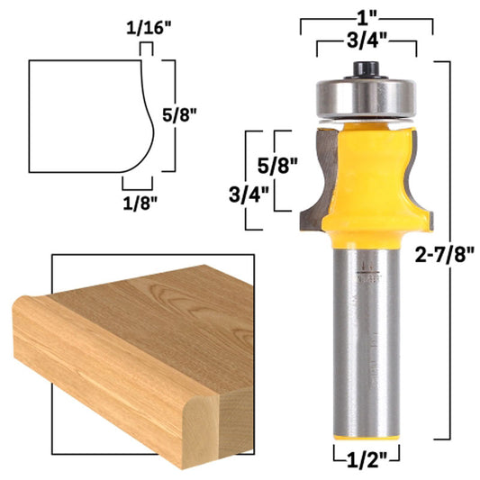 3/8" Radius No Drip 1/2" Shank Router Bit