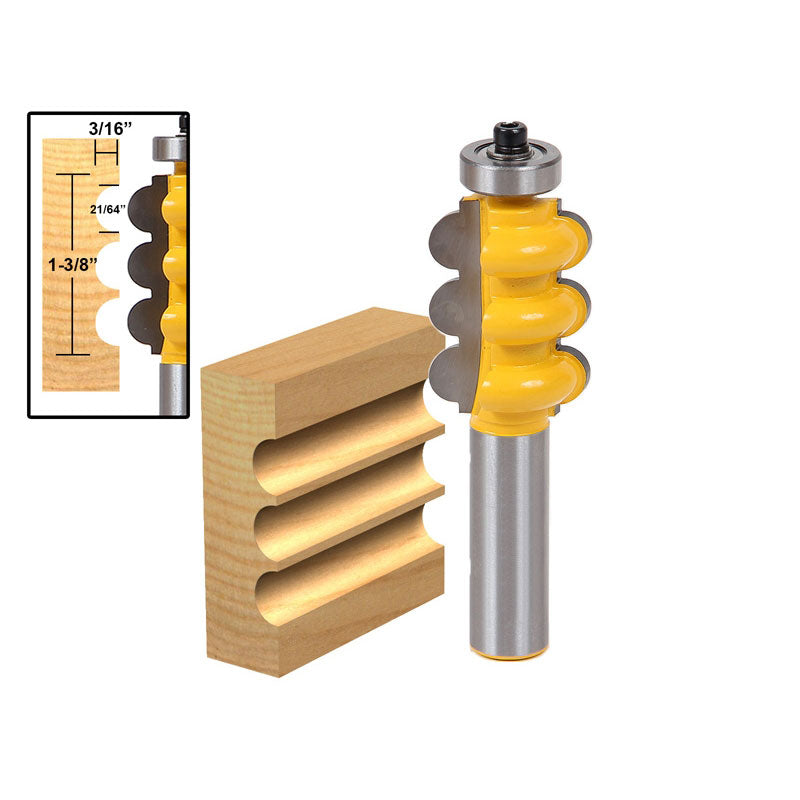 Triple Flute Molding Router Bit – RouterBit Mall