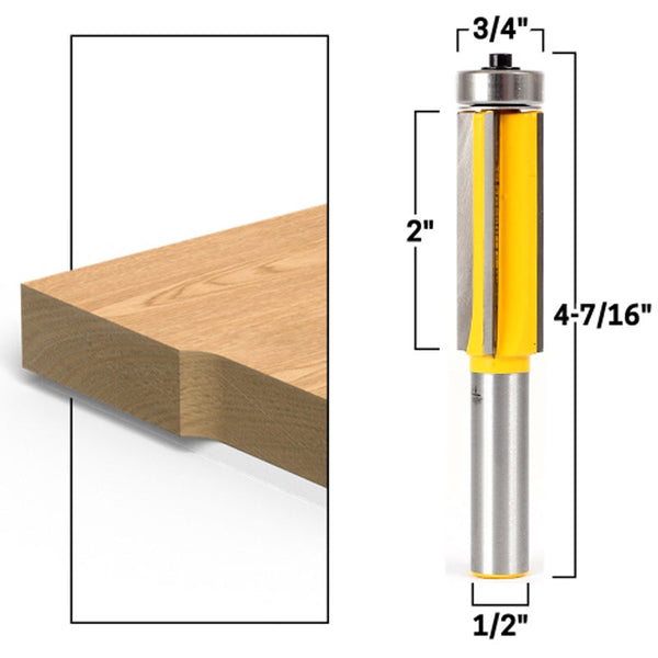 4 Flute Flush Trim 1/2