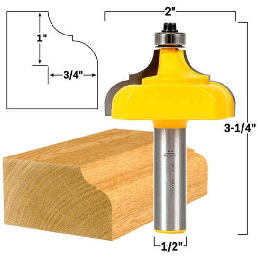 3/4" Classical Ogee Edge Forming 1/2" Shank Router Bit