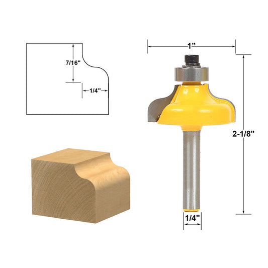 Ogee Edging and Molding Small 1/4" Shank Router Bit