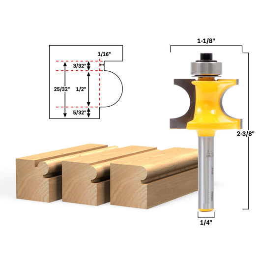 1/4" Radius Corner Bead 1/4" Shank Router Bit