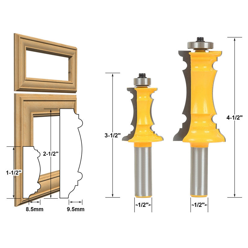 Mitered Door & Drawer Molding 2 Bit 1/2