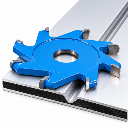 U/V-Shaped Grooving Blades for Aluminum Composite Panels, 6-Tooth Carbide Cutters for 90° Forming