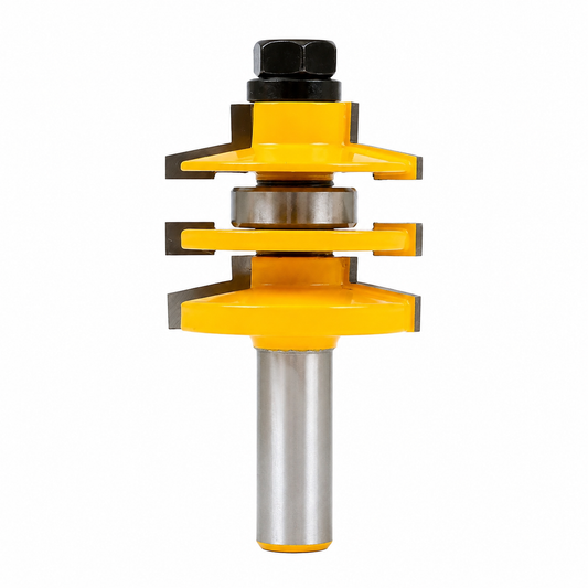 Bevel Stacked Rail and Stile 1/2" Shank Router Bit