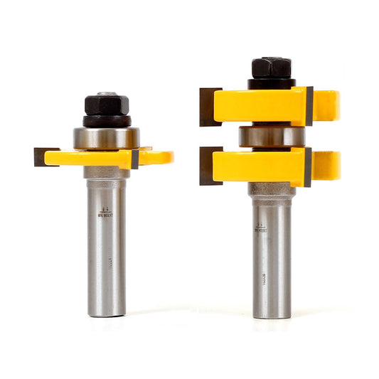1 1/4" 2 Bit Tongue & Groove 1/2" Shank Router Bit Set