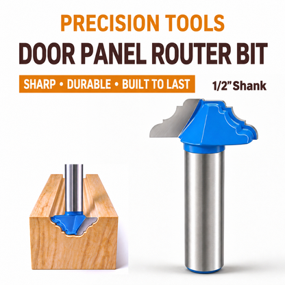 Door Panel Router Bit, 1/2" Shank Tungsten Carbide Molding Cutter for Woodworking 33.3mm