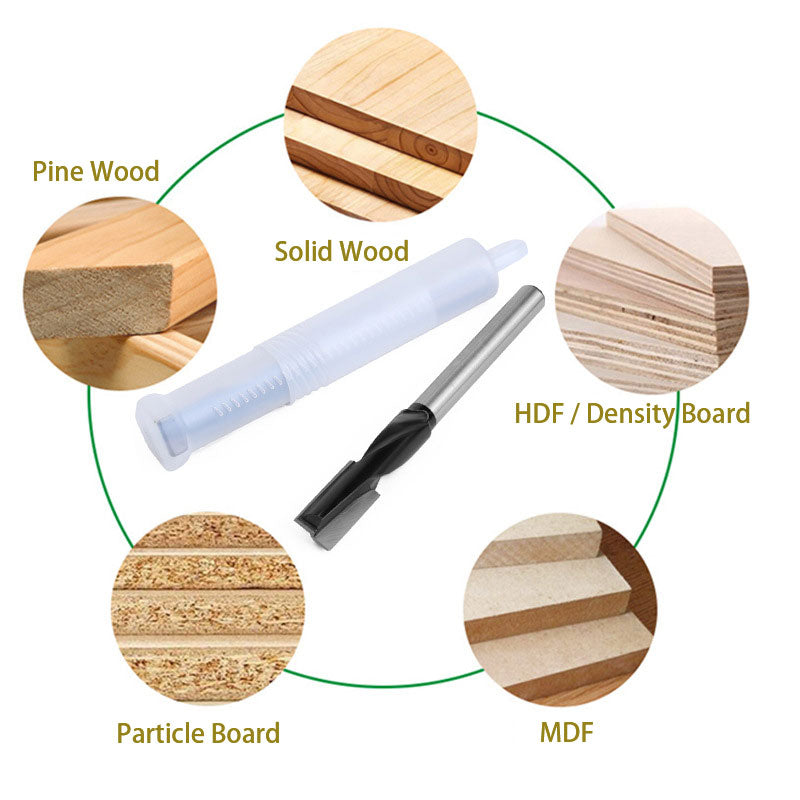 140mm 1/2" Shank Lengthened Cleaning Bottom Spiral Router Bit for Engraving