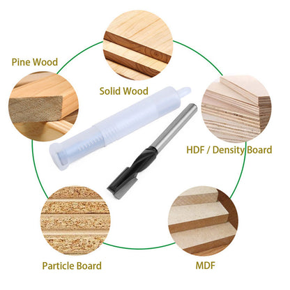 140mm 1/2" Shank Lengthened Cleaning Bottom Spiral Router Bit for Engraving