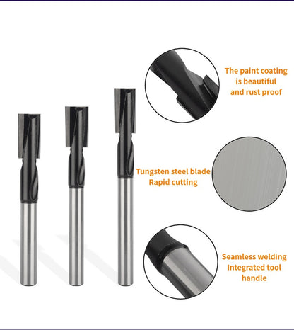 160mm 1/2" Shank Lengthened Cleaning Bottom Spiral Router Bit for Engraving