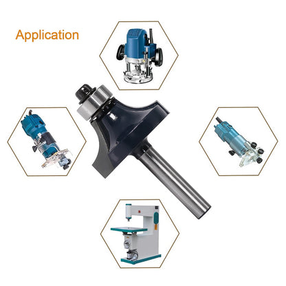 3pcs 1/4" Shank Corner Round Over Router Bit Set with Bearing High-Grade Carbide R-Edge Trimming Woodworking Milling Cutter