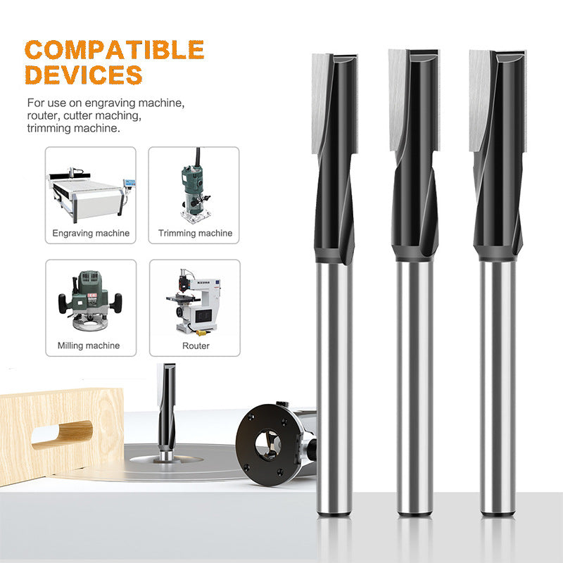 160mm 1/2" Shank Lengthened Cleaning Bottom Spiral Router Bit for Engraving