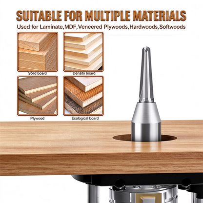 2PCS Arc Bending Router Bit Set, 1/2" Shank Grooving & Forming Cutter for Woodworking