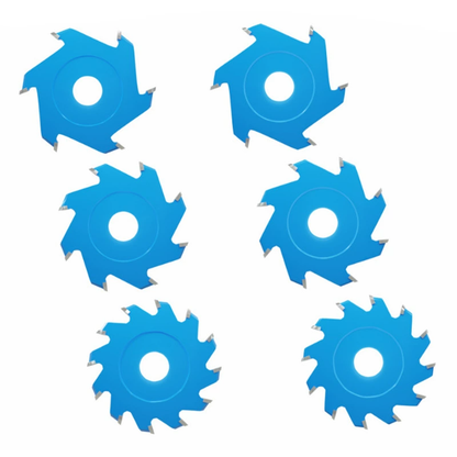 U/V-Shaped Grooving Blades for Aluminum Composite Panels, 6-Tooth Carbide Cutters for 90° Forming