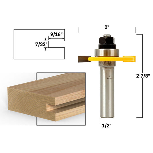 7/32" Slotting Cutter 1/2" Shank Router Bit