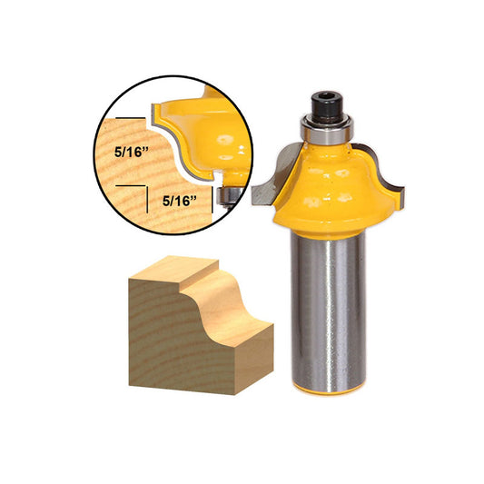 Roman Ogee Edging and Molding Small 1/2" Shank Router Bit
