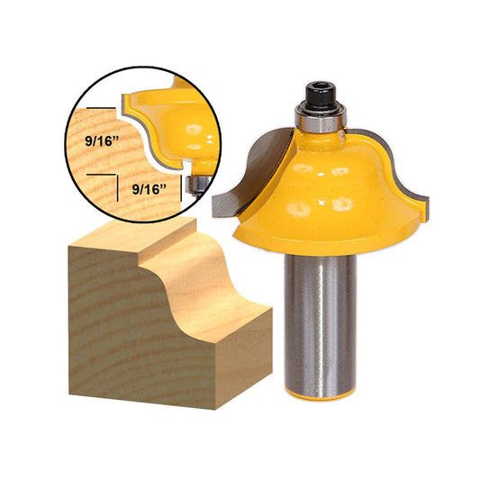 Roman Ogee Edging and Molding Large 1/2" Shank Router Bit