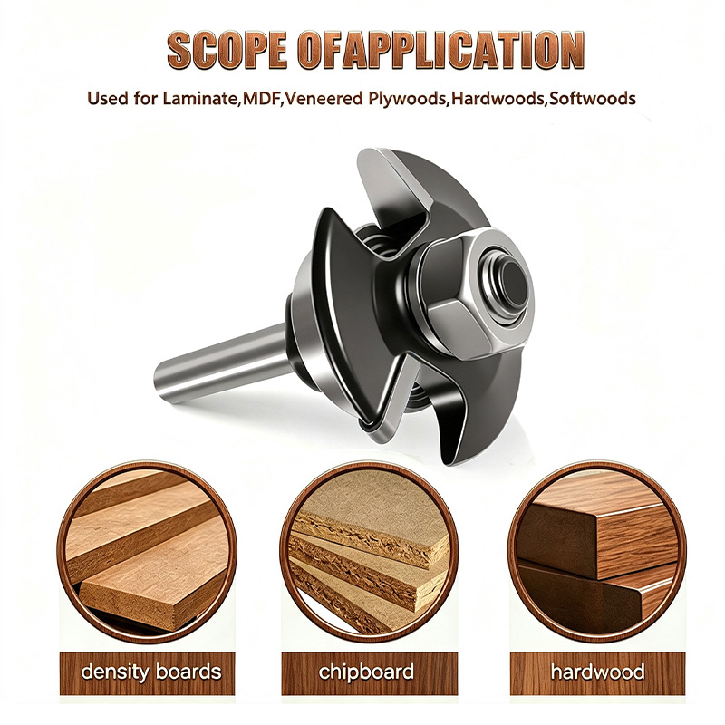 Groove Cutter Router Bit for Trex Decking Boards Carbide Tipped Hideaway Hidden Fastener Router Bit