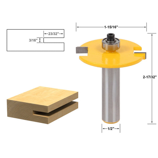 3/16" Slot Cutter 1/2" Shank Router Bit