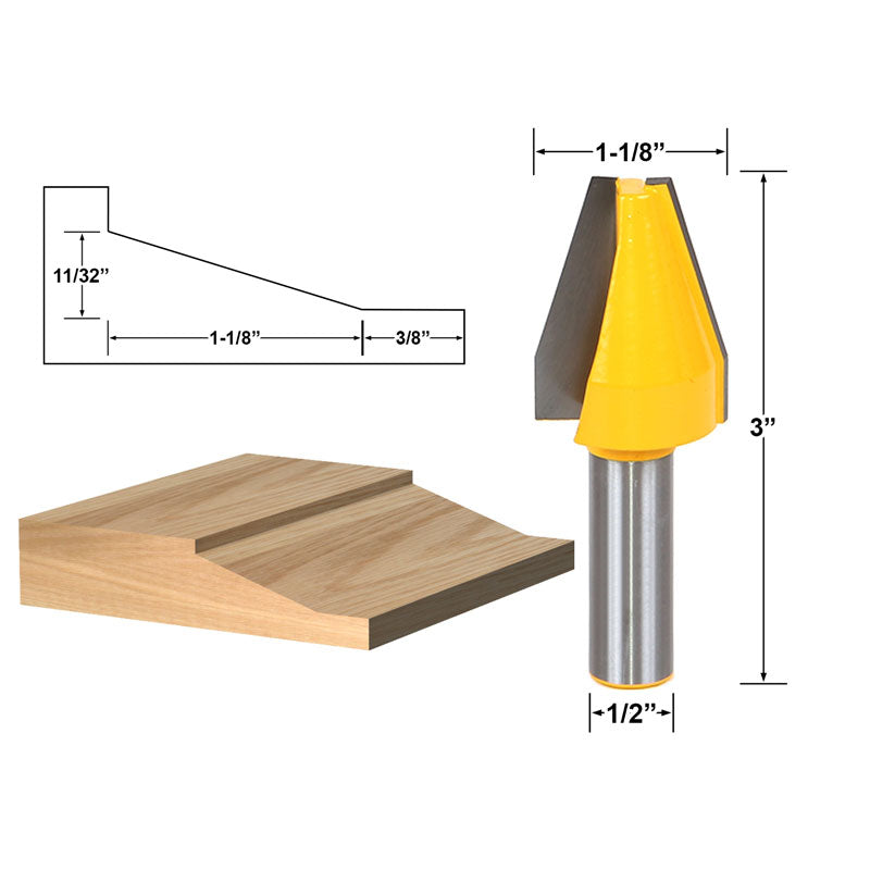 Bevel Vertical Raised Panel 1/2