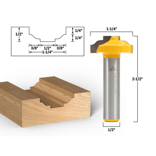 Ogee CNC Cabinet Door Rail & Stile 1/2" Shank Router Bit