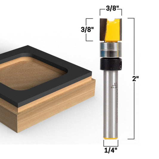 3/8" Flush Trim Template 1/4" Shank Router Bit