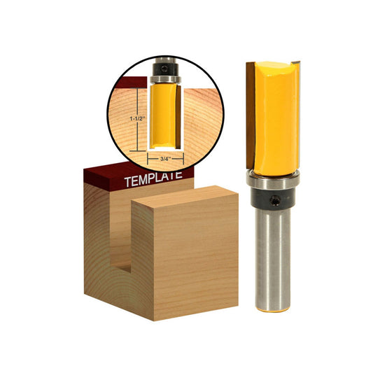 Pattern/Flush Trim 3/4" W X 1 1/2" H 1/2" Shank Router Bit