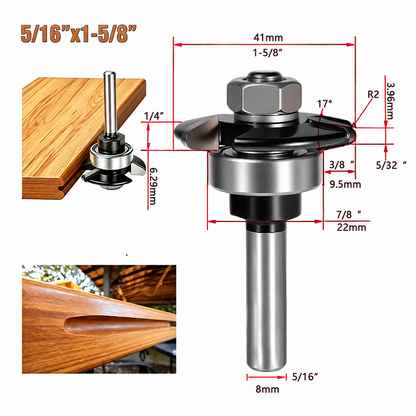 Groove Cutter Router Bit for Trex Decking Boards Carbide Tipped Hideaway Hidden Fastener Router Bit