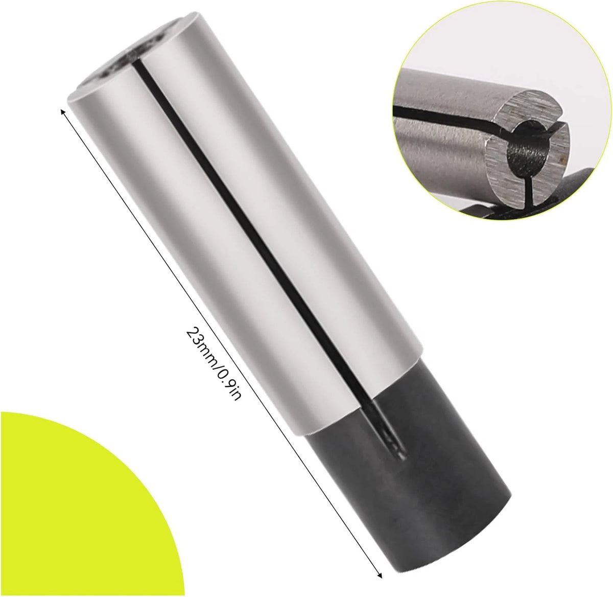 4 Pack 1/4" to 1/8" Collet Adapter for CNC Router, High Carbon Steel Reducer Sleeve for Engraving Bits, Router Bit Converter